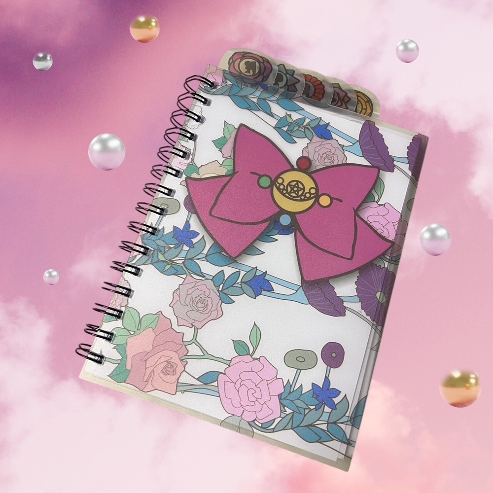 Sailor Moon Crystal 6X8 in. Plastic Divider Tabbed Journal