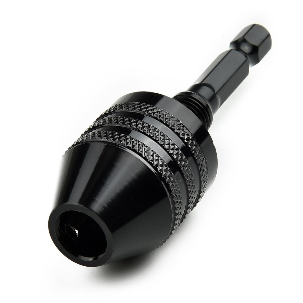 1/4" Keyless Chuck Conversion Hex Shank Adapter Drill Bit Quick Change-Driver