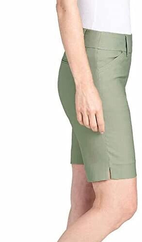 Hilary Radley ~ Solid Sage (Green) ~ Pull-on ~ Bermuda Shorts ~ Womens' Size XL