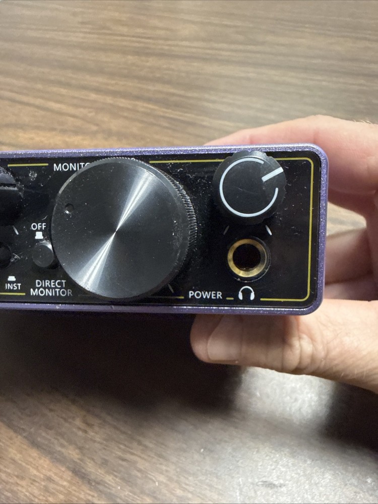 Ueteto Like Focusrite 2i2 Purple 2-Channel USB Audio Interface