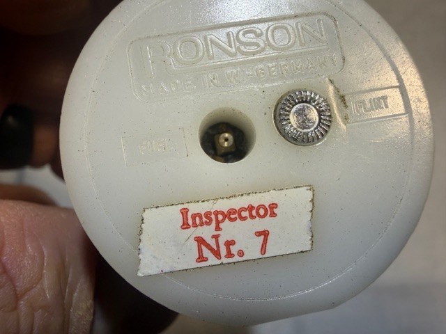 Vintage Ronson Varaflame Crystal Table Lighter W Germany