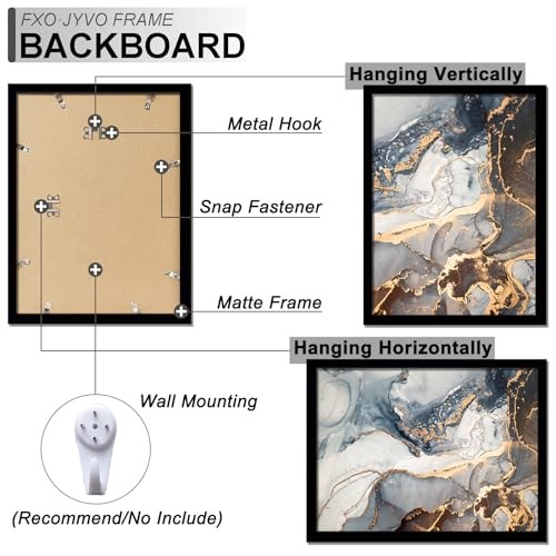 Picture Frames Pack/Black/AModern Style, Lightweight, Wall Mount, A3/A4 3