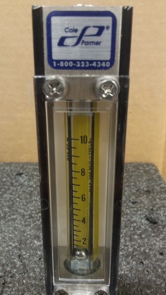 COLE PARMER PMR1-010681 0-10 Variable Area Flowmeter