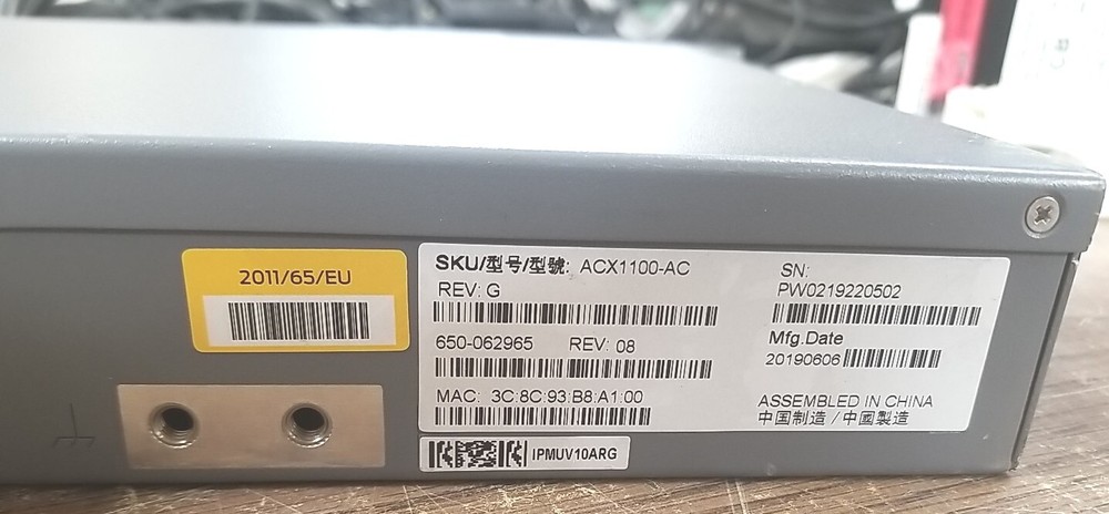 Juniper ACX1100-AC Universal ACCESS Router. *READ⬇️*