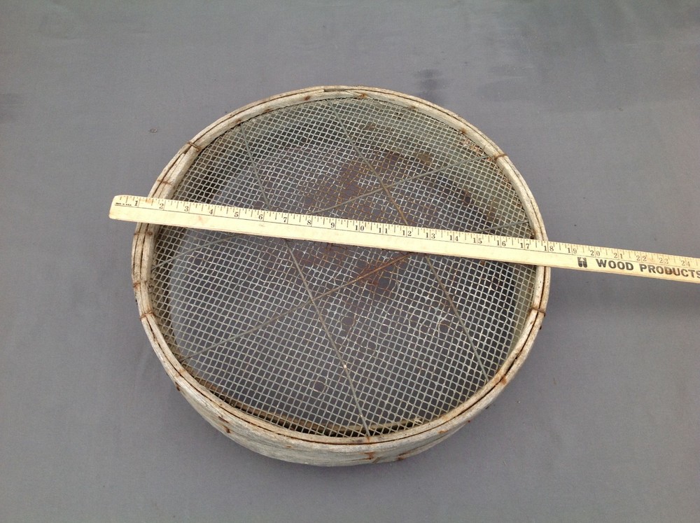 Antique Large 18" Round Sifter
