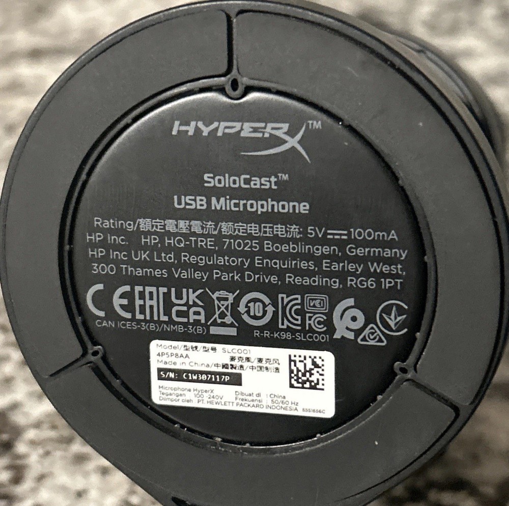 HyperX SoloCast USB Gaming Microphone - Black (4P5P8AA)