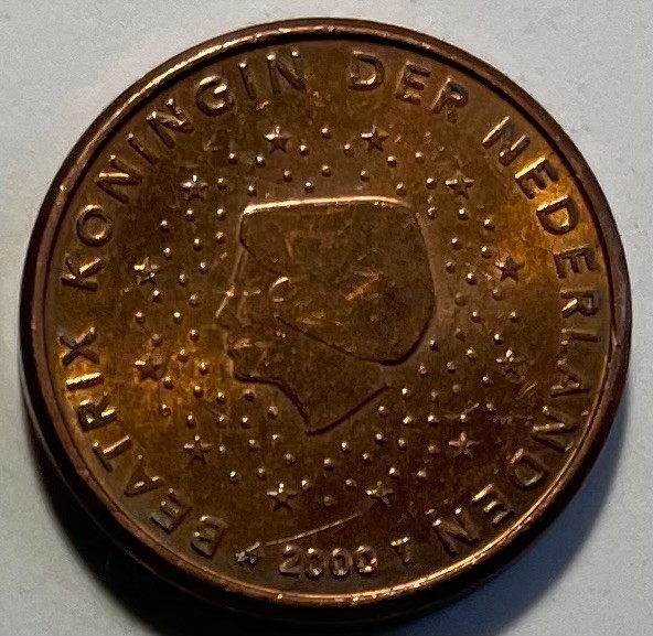 Netherlands 1 Cent 2000 - Queen Beatrix