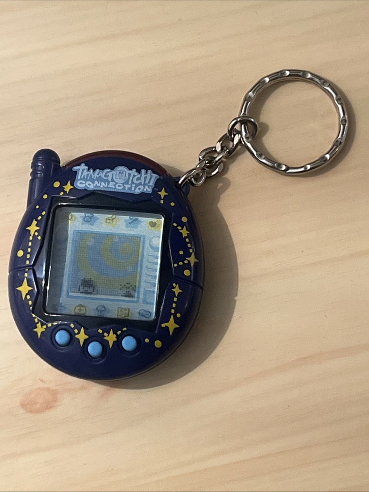 2004 Tamagotchi Connection V3 - Blue Stars Cosmic Tested Working Pristine