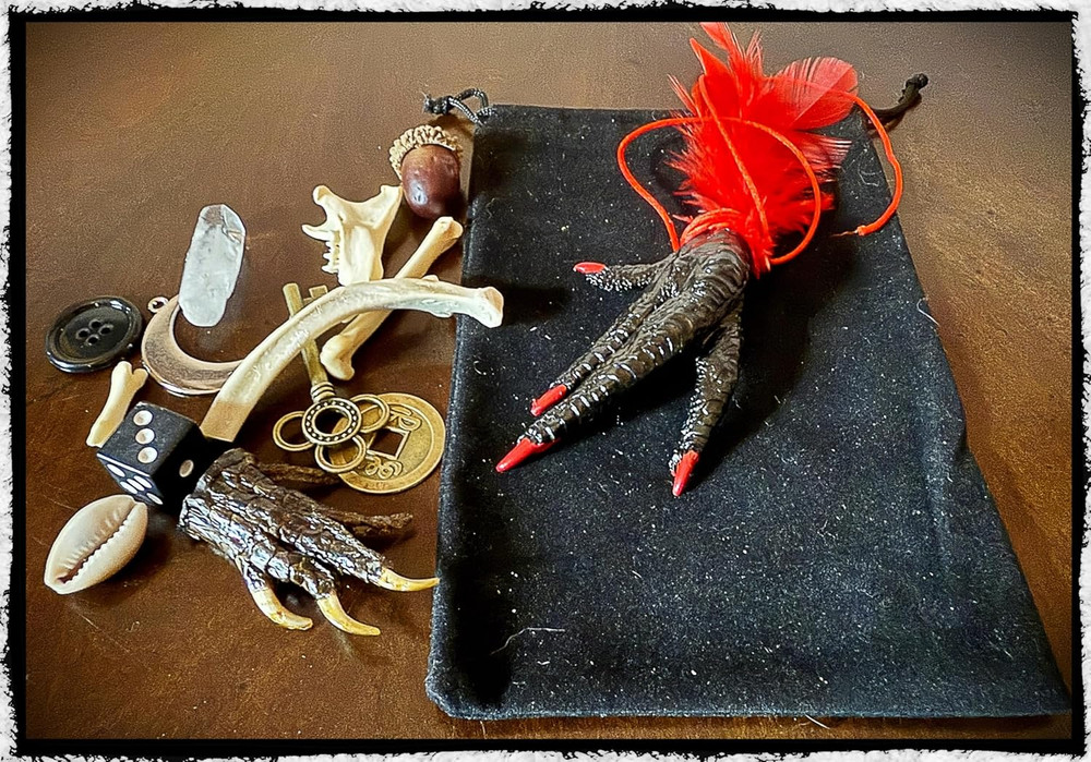 Bone Throwing Divination Kit – Bone Kit – Osteomancy- Divination – Voodoo – Hood