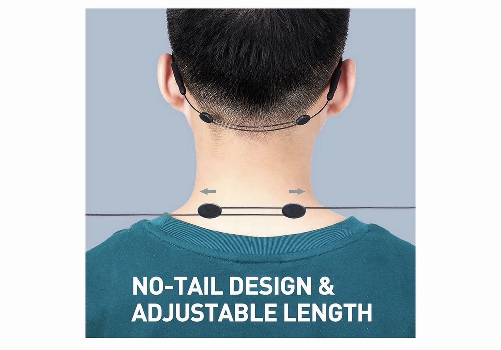 Adjustable Sunglasses Strap Retainer 4 Pack – Silicone Ends, No-Tail Lightweight