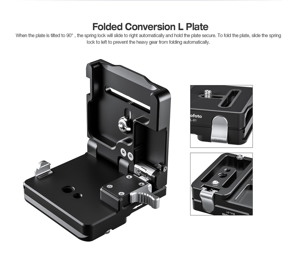 Leofoto BVL-01 Foldable Conversion L plate | Arca Compatible