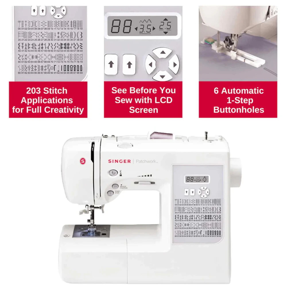 Singer Patchwork 7285Q Sewing and Quilting Machine with Extension Table