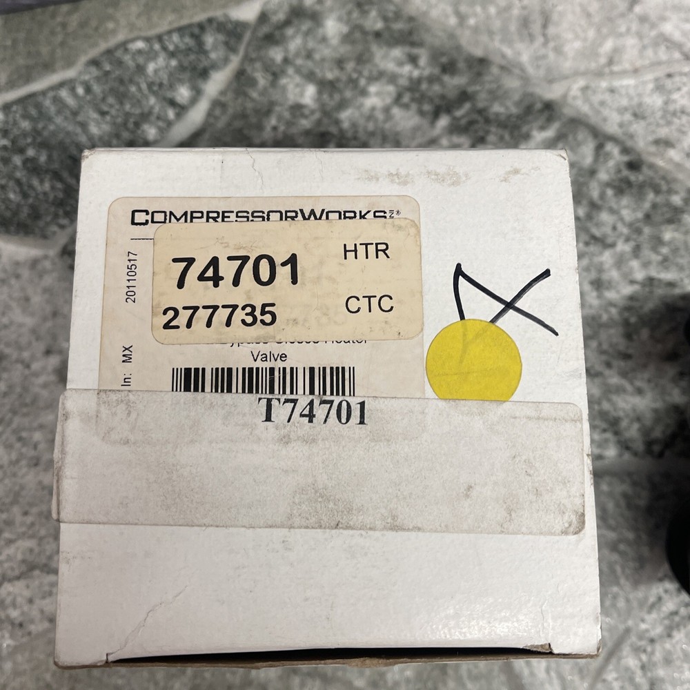 Compressor Works Heater Valve 74701