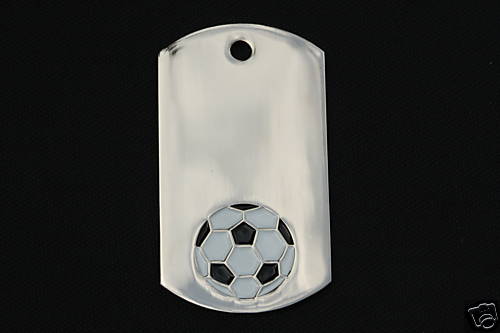 SOCCER ID Tag Engraved With Your Info