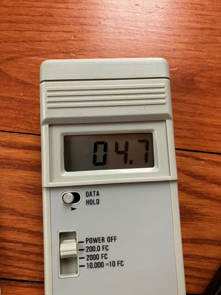 A.W. Sperry SLM-110 Digital Light Meter w/ Sensor, Manual & Case