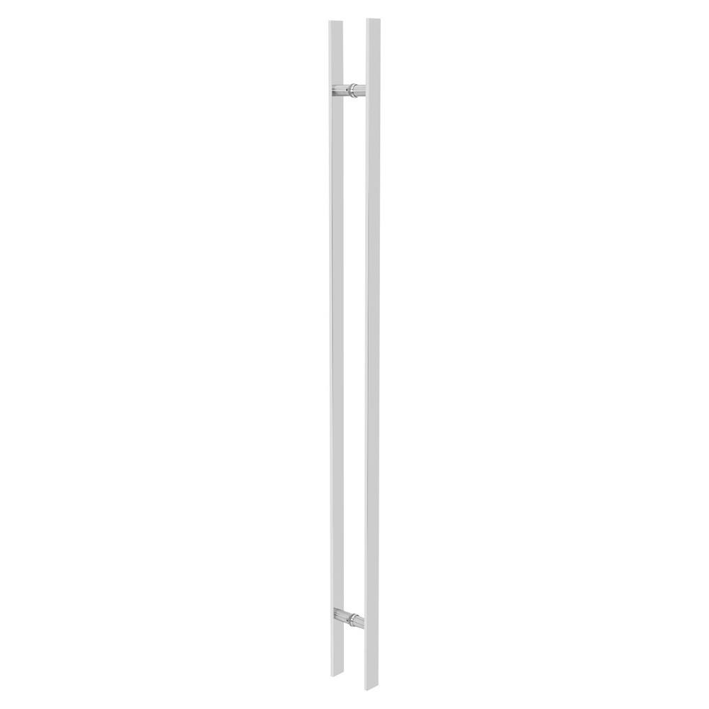 Push Pull Door Handle 58.66" Double Sided Door Handle Brushed Stainless Steel
