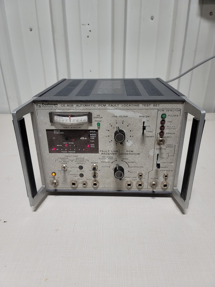 Cushman CE-80B AUTOMATIC PCM FAULT LOCATING Test Set  POWERS ON SOLD AS IS