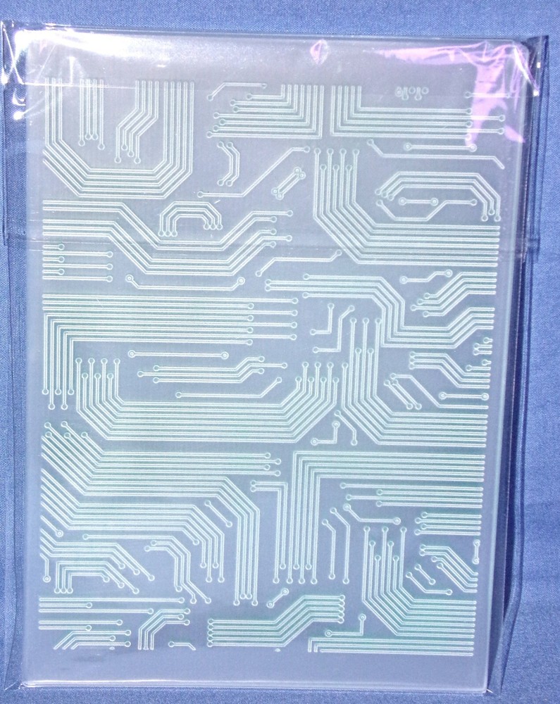 Diamond Press Embossing Folder Electronic Board Design Pattern All New Free Ship