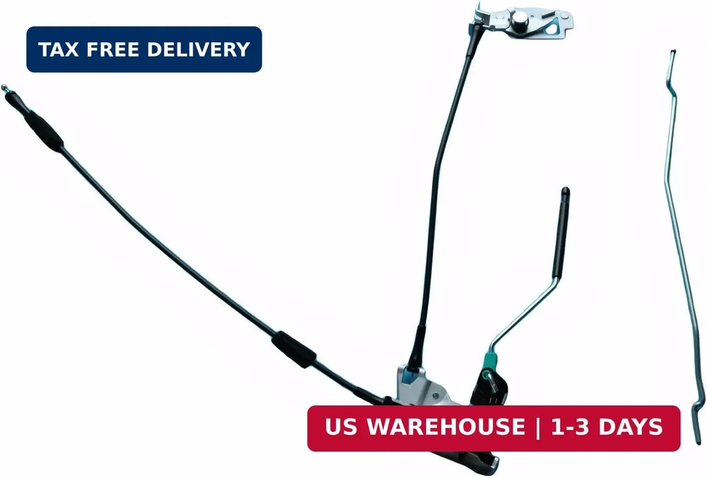 Side Door Latch Assembly w/Cable Rod Ford E150 E250 E350 1992-2018 Econoline Van