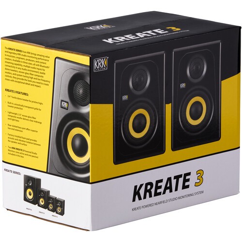 KRK Kreate 3 Powered Studio Monitors Pair