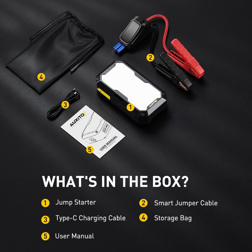 10400mAh 12V Multi-function Emergency Start Power Supply Car Backup Starter USA