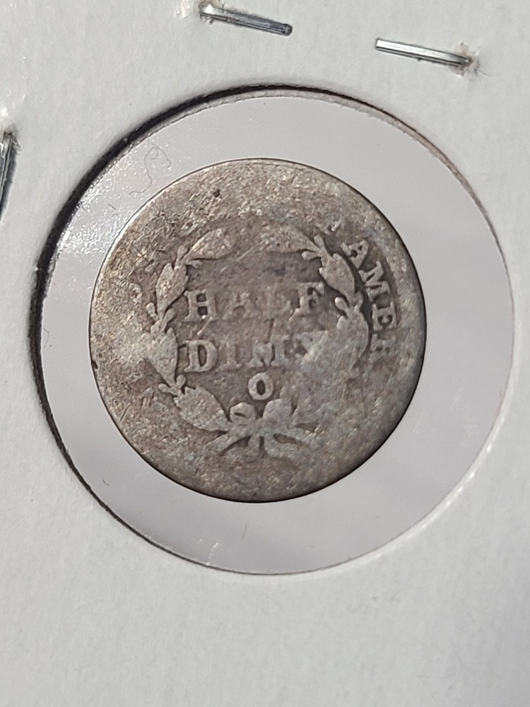 1853-O Seated Liberty Half Dime.