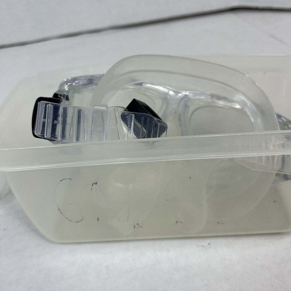 Genesis Scuba Panview Pro Mask Snorkle Goggles Clear with Case