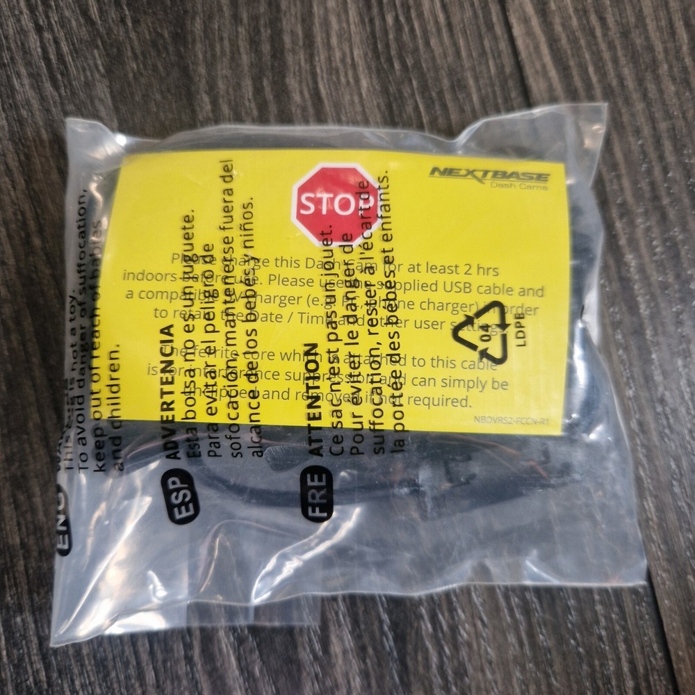 Genuine Nextbase Dash Cam Charger Wire, Brand New,