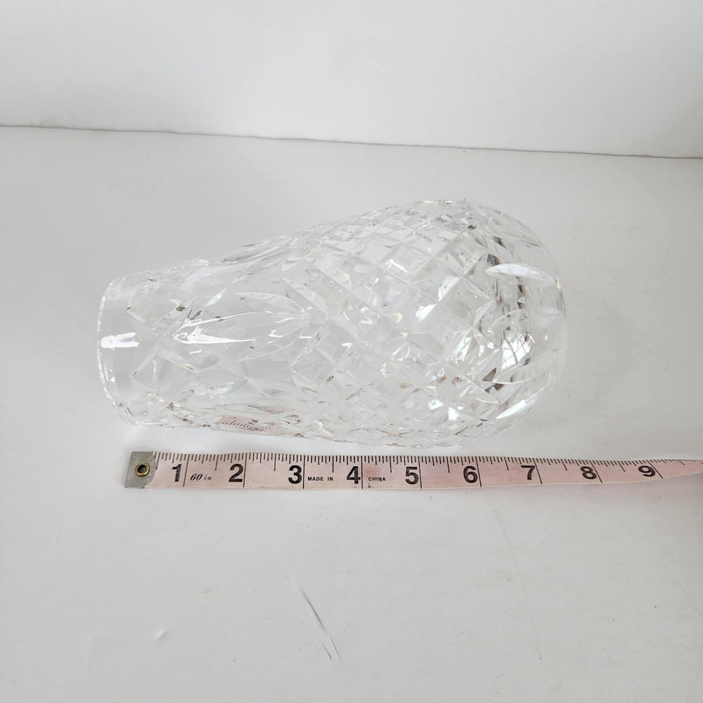 Small Round Leaded Crystal Vase