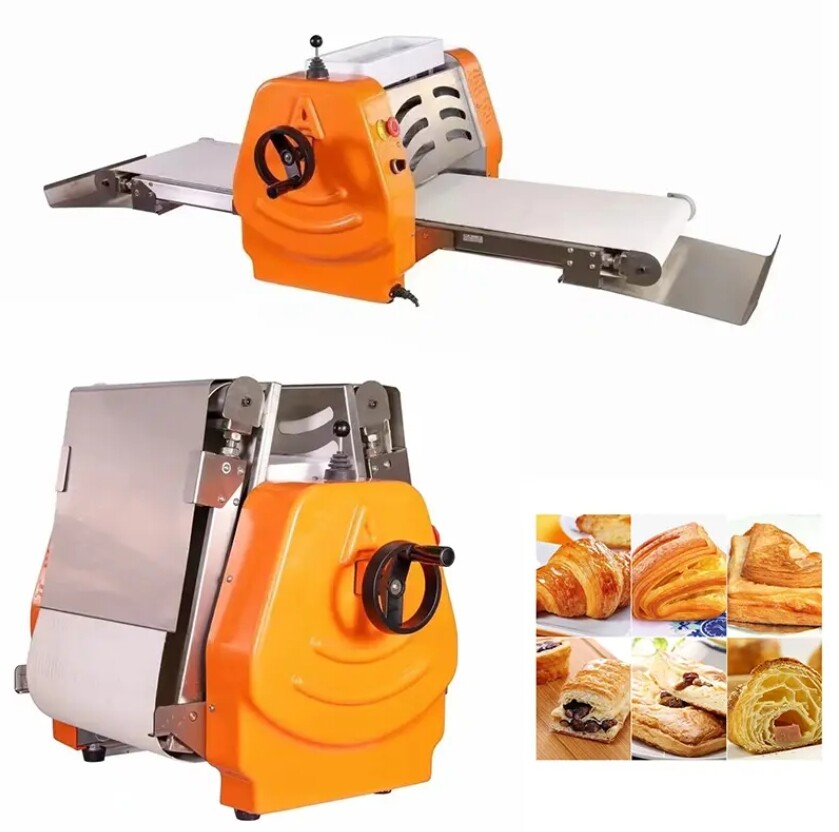 Commercial mini desktop puff pastry machine folding and opening pastry machine