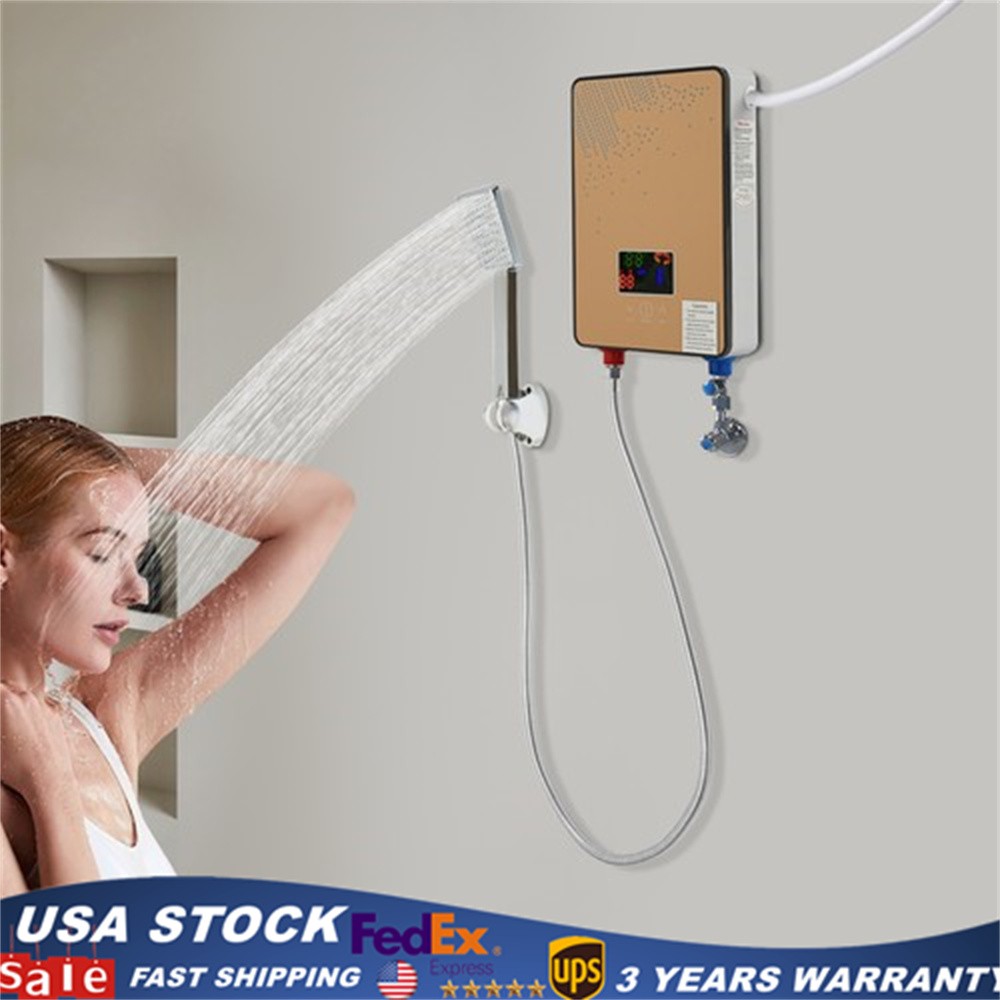 Instant Electric Tankless Hot Water Heater On Demand Whole House 110V 4500W New
