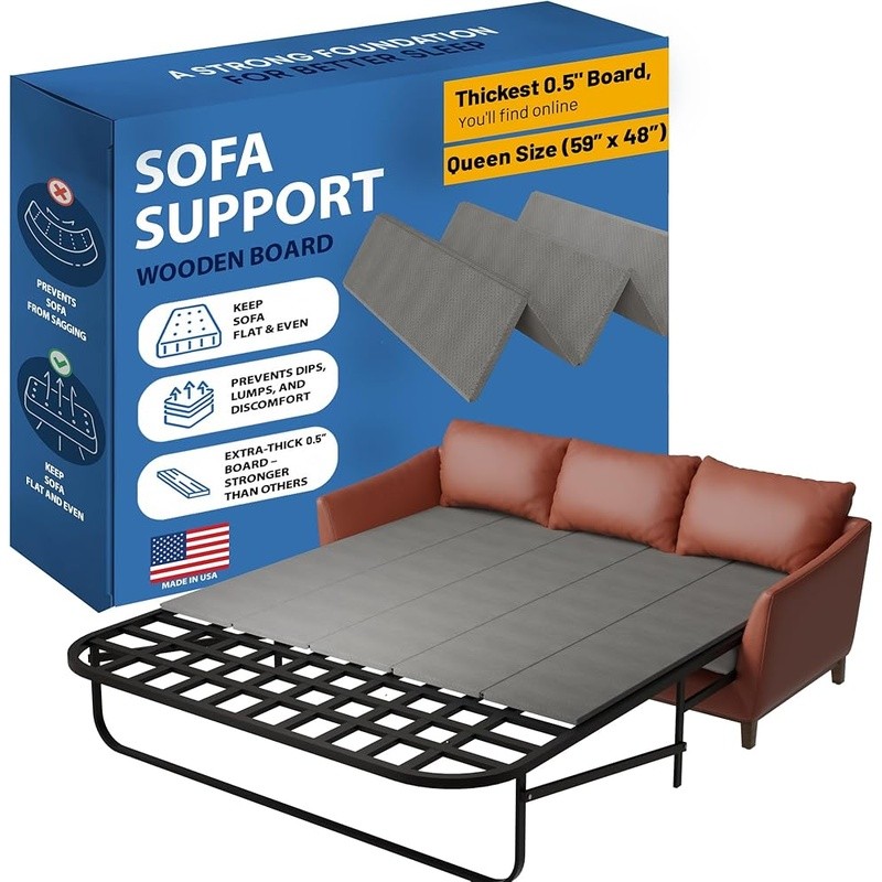 Sleeper Sofa Support Board Durable Wood Platform Extra Comfort Sofa Beds New