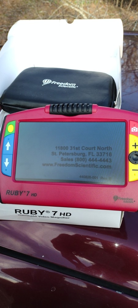 Ruby 7 HD Handheld Video Magnifier Low Vision Viewer Freedom Scientific