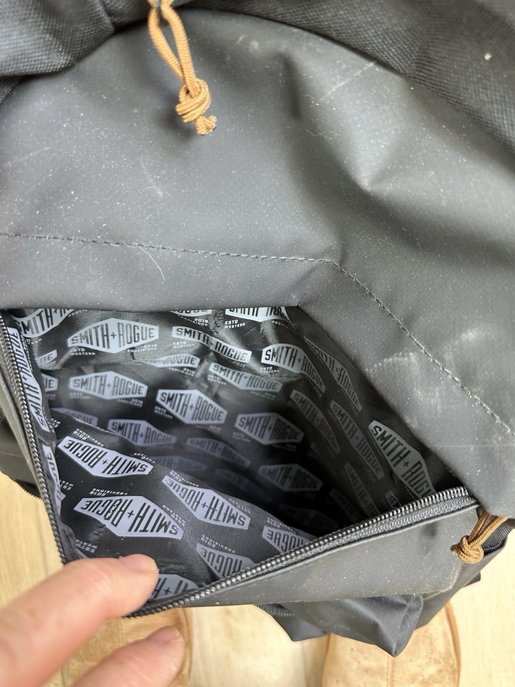 Smith + Rogue Tarpaulin & Nylon Backpack. Nice, Great Quality. All Black