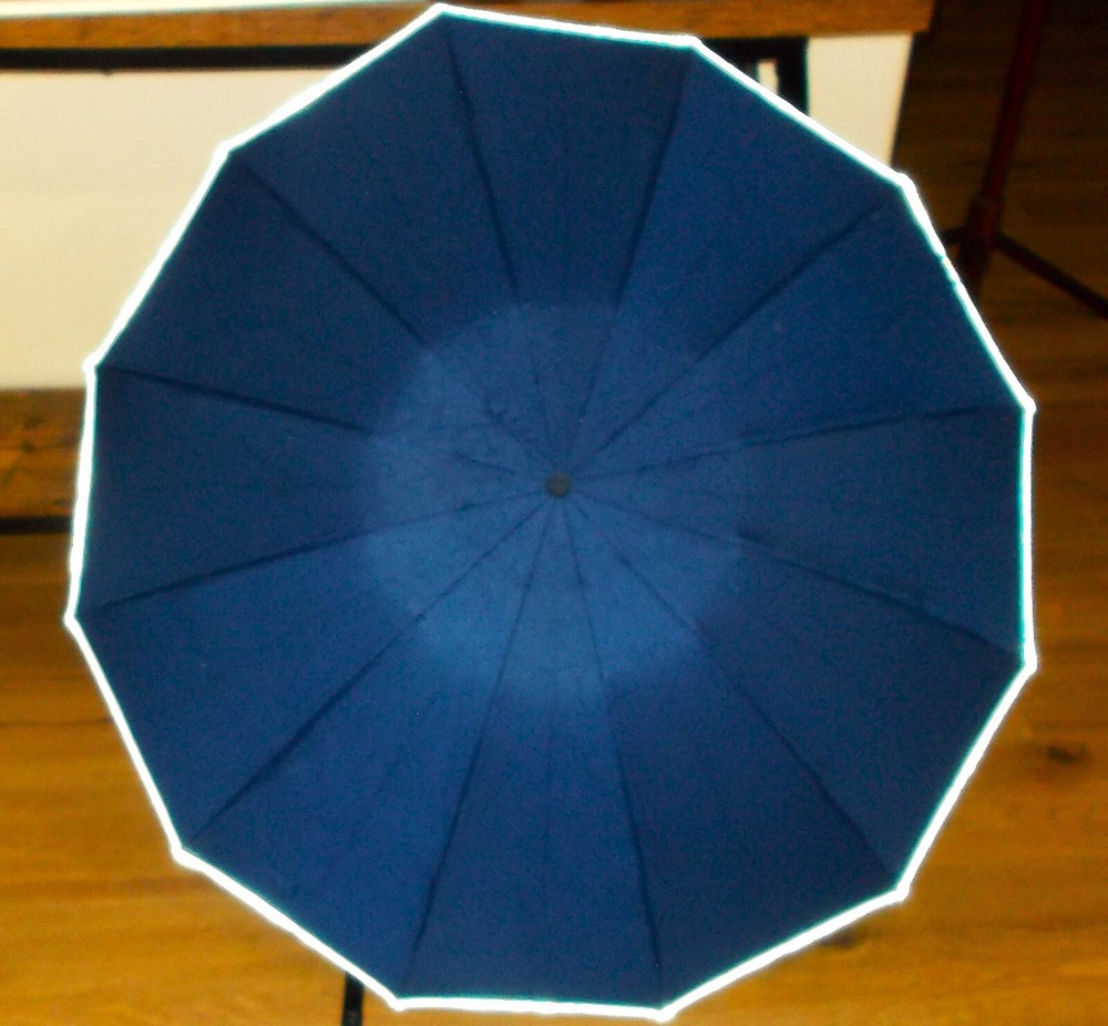 42" UMBRELLA, Navy Blue , NEW, Reflective oversized collapsible, easy open/close