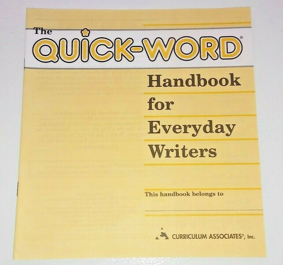 Quick-Word Handbook for Everyday Writers