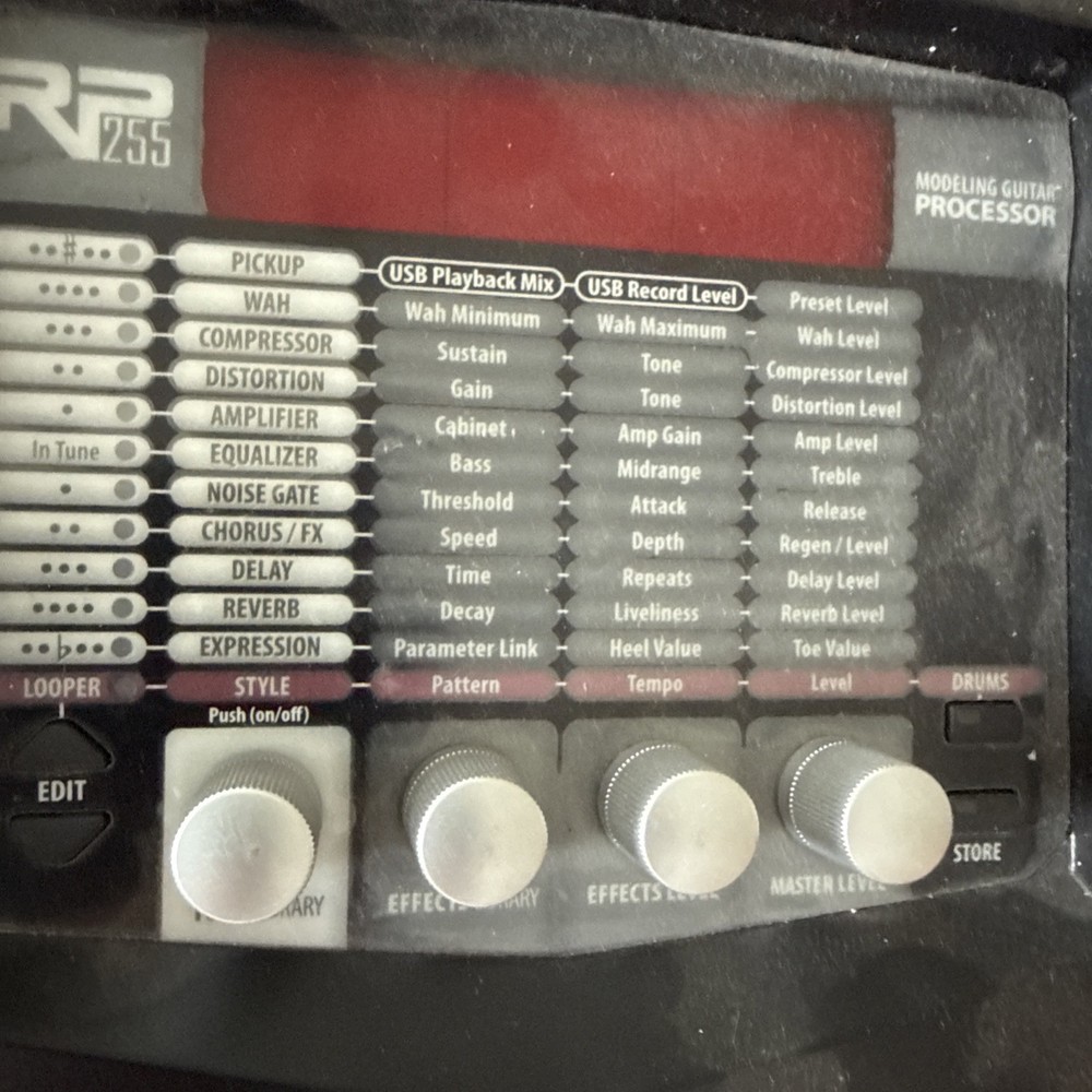 DigiTech RP255 Modeling Guitar Processor Multi-Effects Pedal *NO POWER UNTESTED*