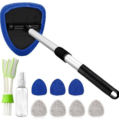 Windshield Cleaner Tool with 180° Rotating Head, Car Window Cleaner Tool with