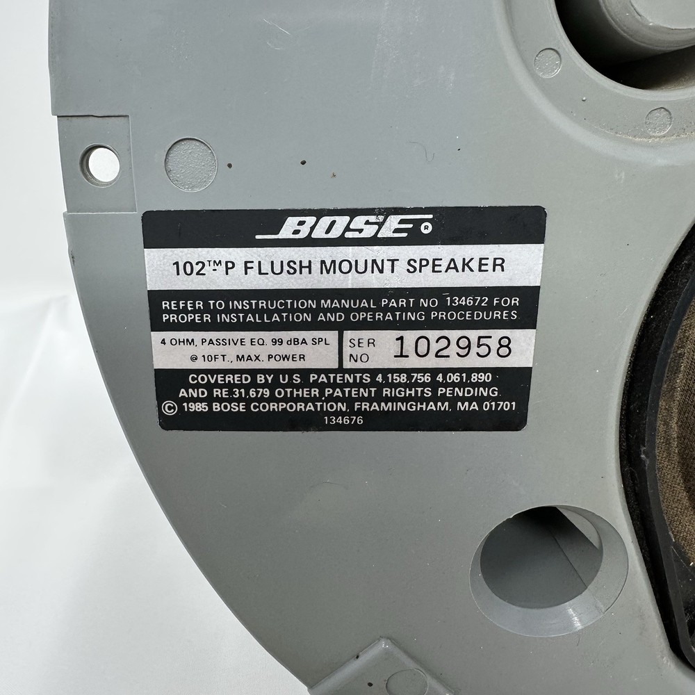 Bose 102 Flush Mount Ceiling Commercial Speaker