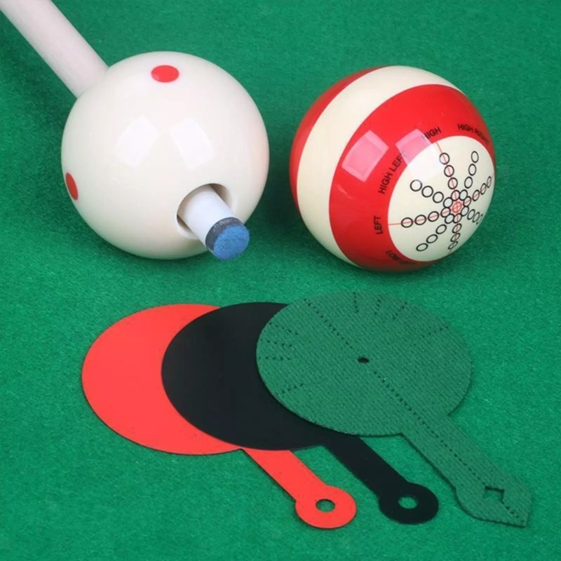 3Pcs Billiard Aim Trainer Mat Billiards Aiming Practice Stickers Training Pad