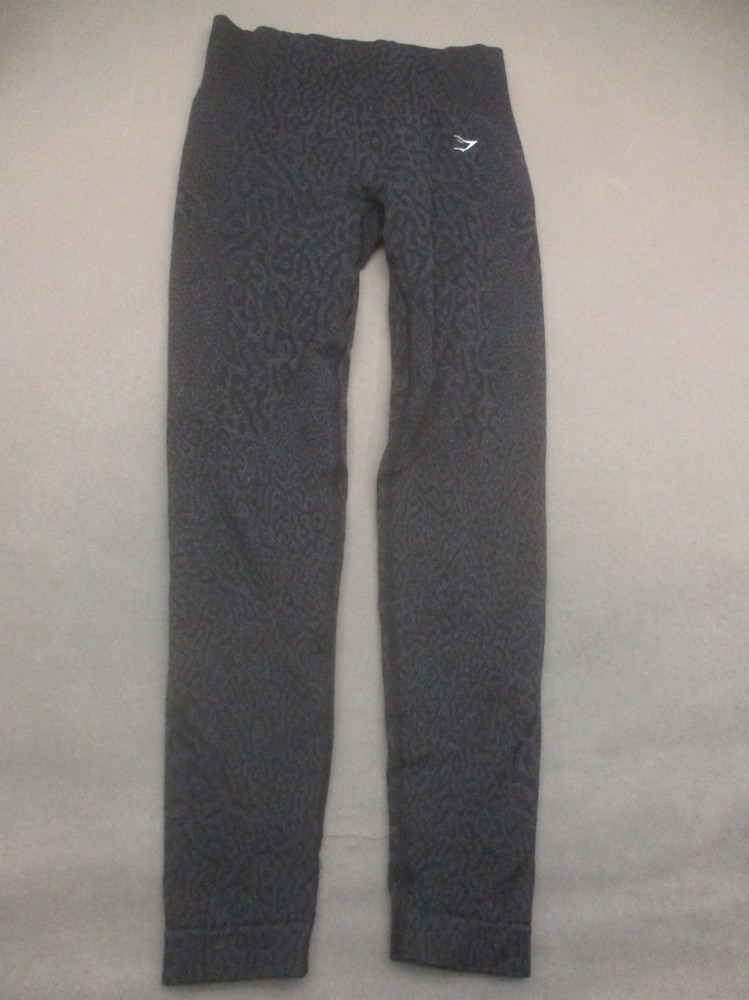 Gymshark Size S Womens Gray Pull On Compression Stretch Athletic Leggings 280