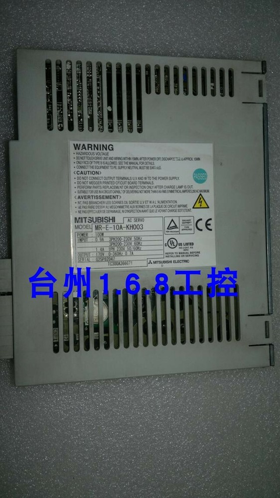 1PC USED Mitsubishi Servo drive MR-E-10A-KH003