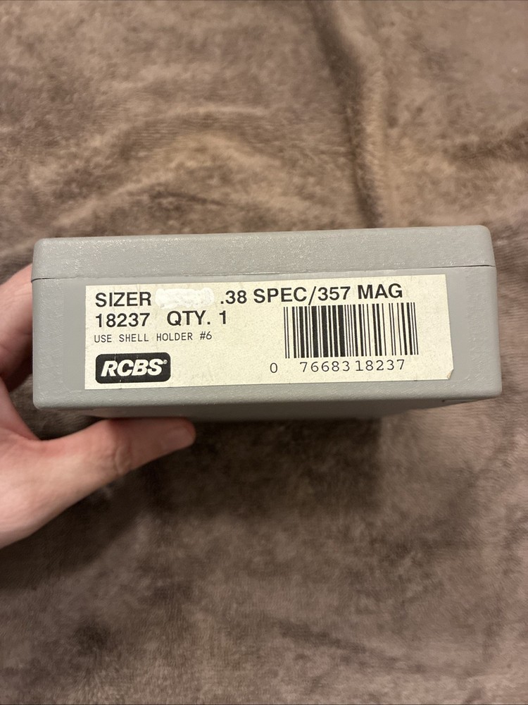 NOS RCBS SIZER .38SPL, 357 MAG Use Holder 6