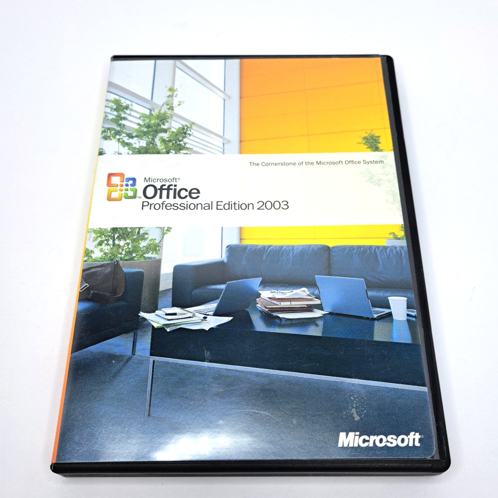Microsoft Office Professional Edition 2003 CD Plus Booklet & Key