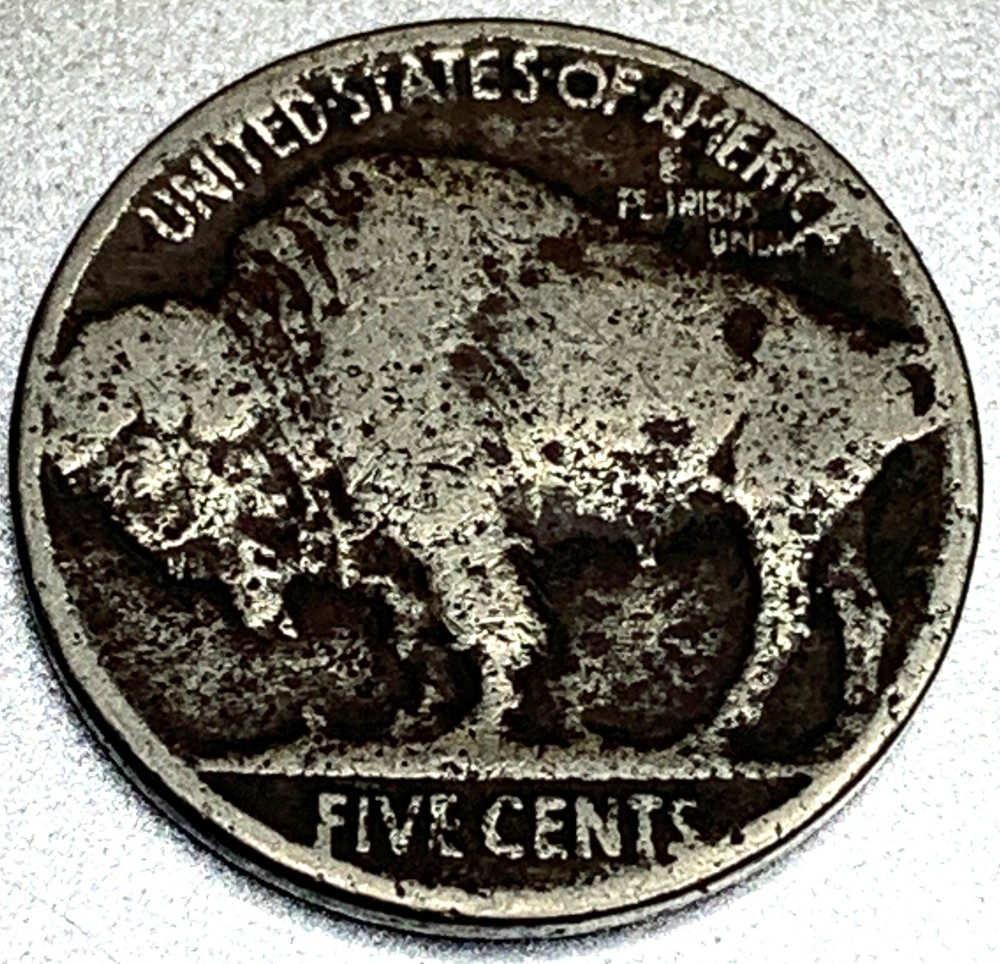 1920 P Buffalo Nickel Good 5 Cent US Coin - SR232