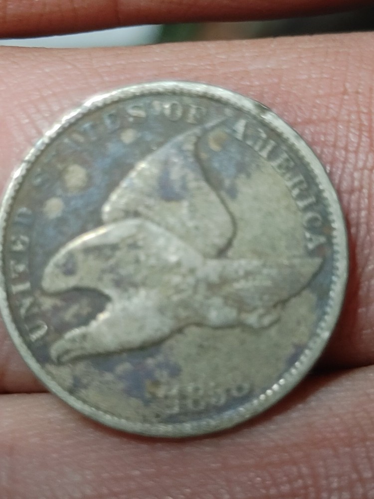 1858 S/L Flying Eagle One Cent Penny