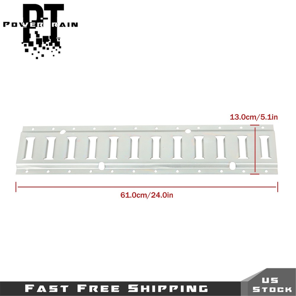 4 Pack 2' E Track Tie Down Rail Kit Silver Rail Enclosed Cargo Trailer