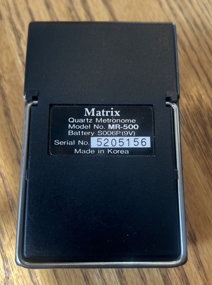 Matrix MR-500 Quartz Metronome (tested and working)