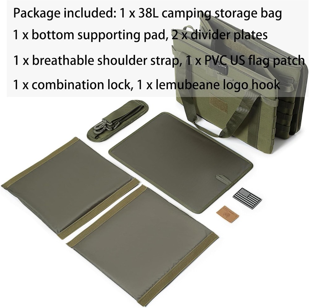 Camping Storage Bag - 38L Multi-Functional Tote Organizer