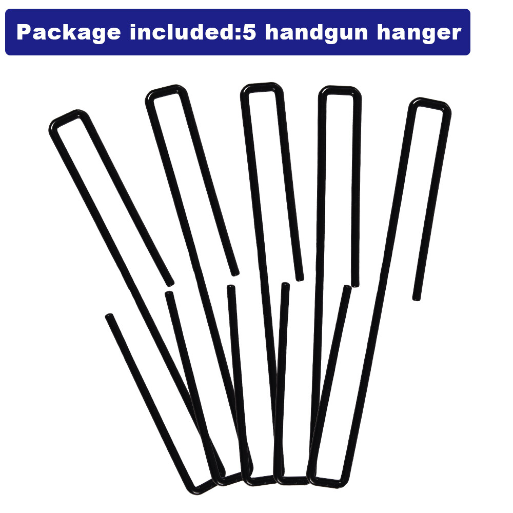 5 PC Storage Pistol Rack Storage Solutions Hangers Black
